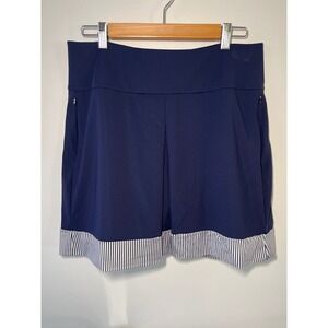 KINONA Navy Golf Skort Skirt Athletic Tennis Performance Stretch Size L